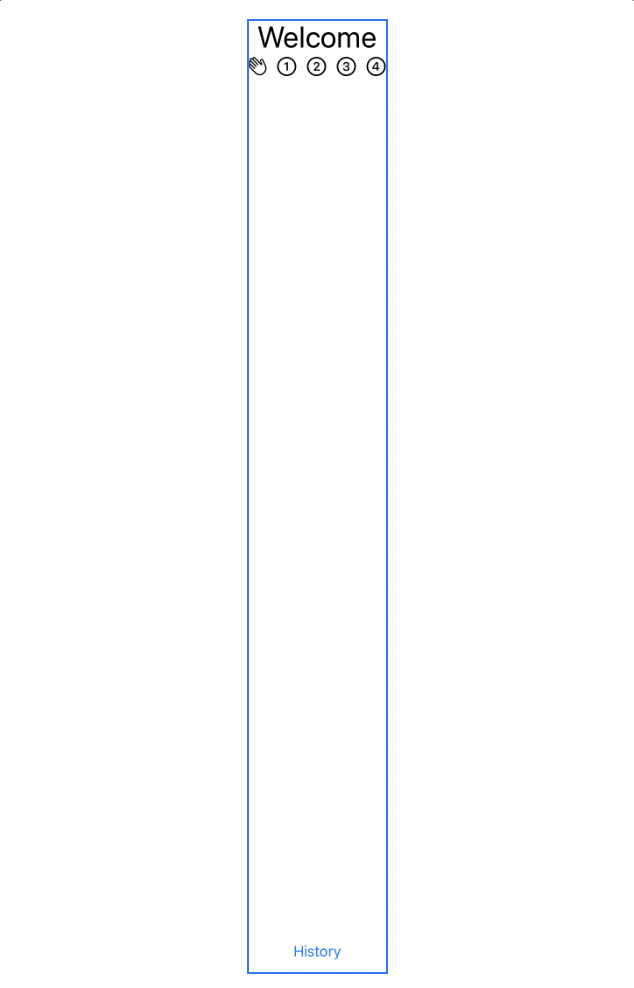 Welcome view header and footer