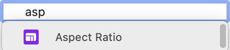 Select Aspect Ratio modifier.